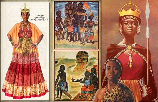 Our costume for Queen Nzinga